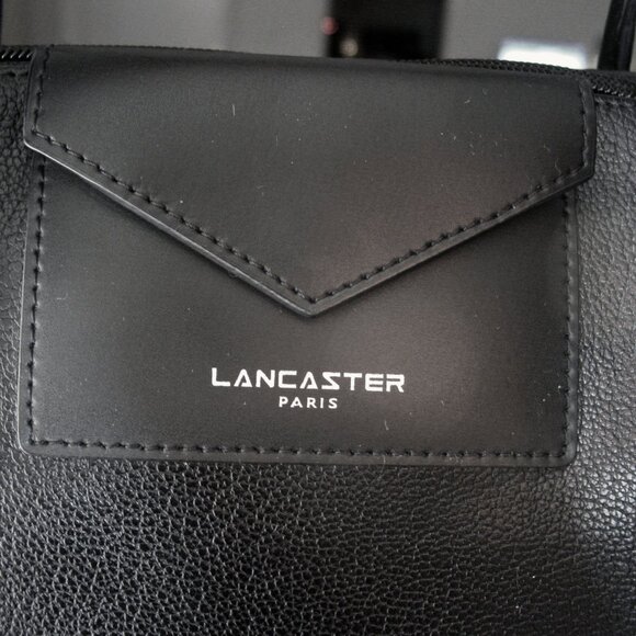 LANCASTER Maya Large Pebbled PVC/Leather Zip Tote/Crossbody Bag - Picture 7 of 7